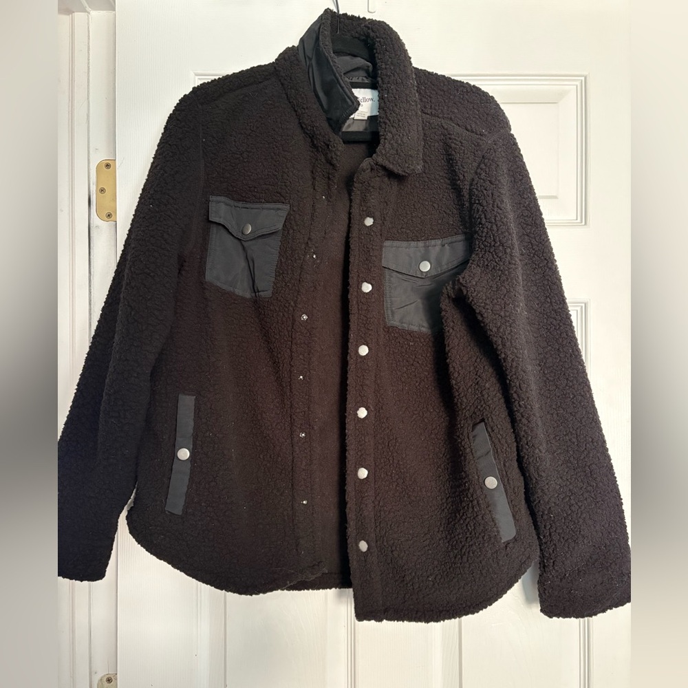 Black Sherpa Shacket
